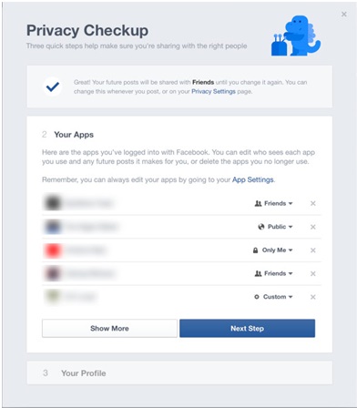 Facebook Privacy Chechup Paso 2